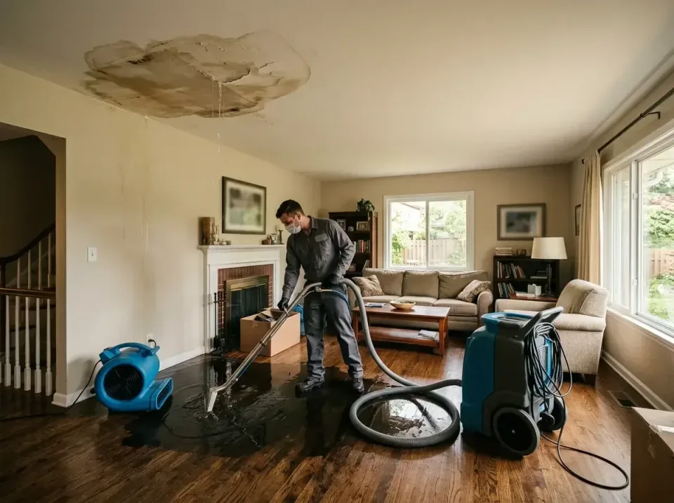 attic-pipe-burst-ceiling-drip-008 — frequently asked questions, Water Damage Restoration & Carpet Care in Elkins, AR